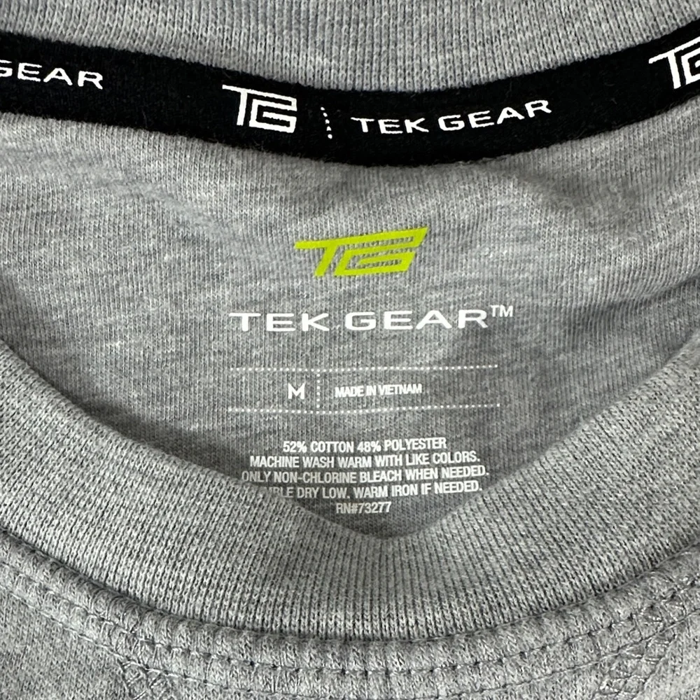 Tek Gear Heather Gray Fleece Pullover - Picture 3 of 5